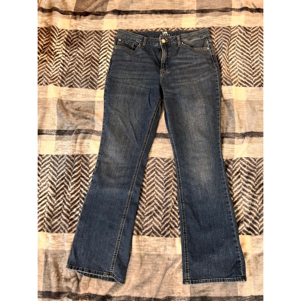 Women's Lee Riders Flare Jeans Blue Size 14